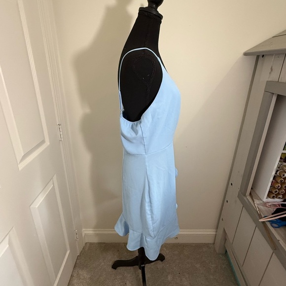 Source Unknown Light Blue Midi Dress - Picture 4 of 5